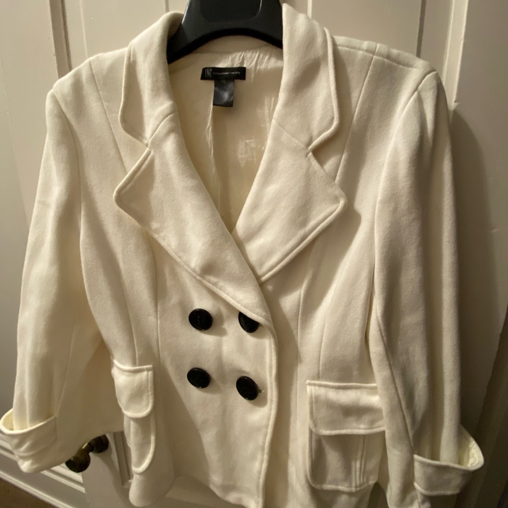 INC International Concepts Pea Coat with Black Buttons